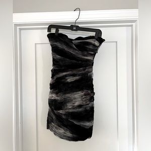 BCBG mini strapless dress